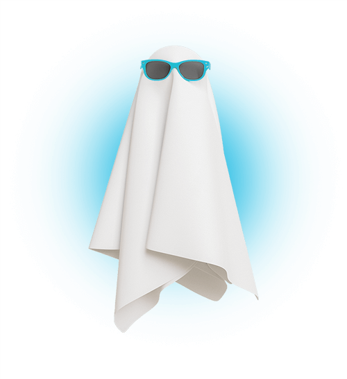 Ghost wearing sunglasses